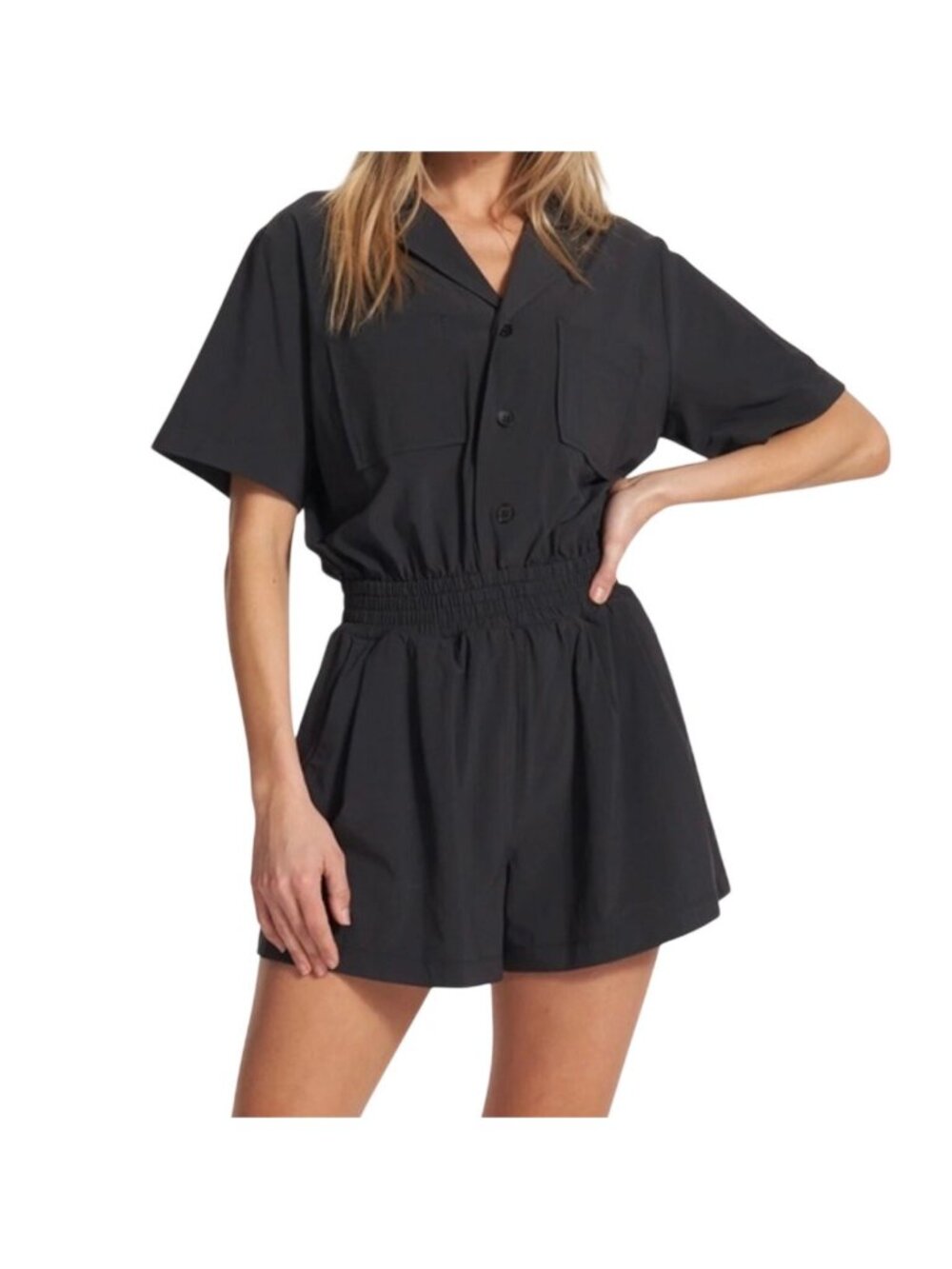 Vuori Black Villa Romper Size XS